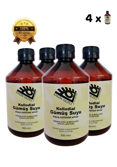 Engin Gezici Kolloidal Gümüş Suyu 4 x 500 ML