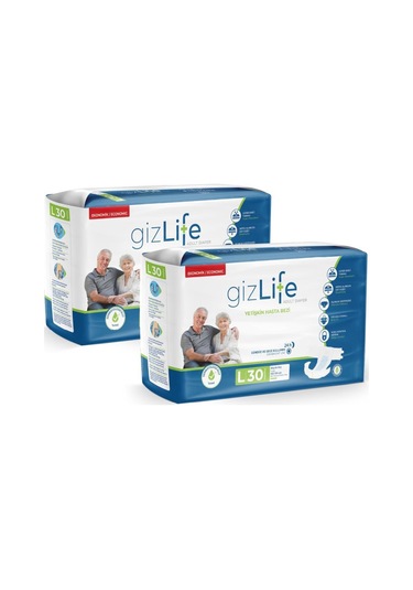 Gızlıfe Bel Bantlı Yetişkin Hasta Bezi Büyük Boy L 60 Adet L