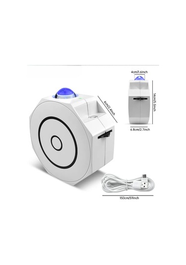 River World Gece Lambası Projektör Tasarımı Anason Model Bluetooth Özelliği Olan Çok Renkli