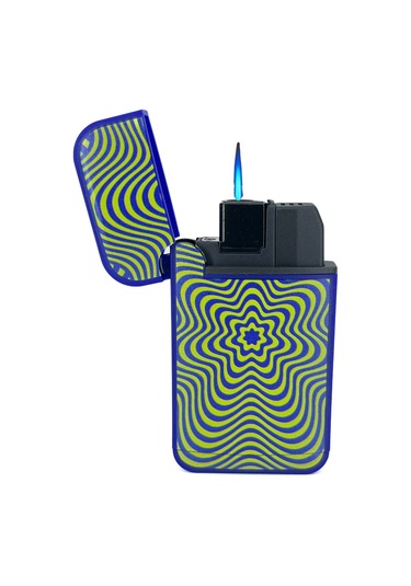 Zengaz Cool Tasarım Jet Alev Çakmak - Abstract Star Lacivert