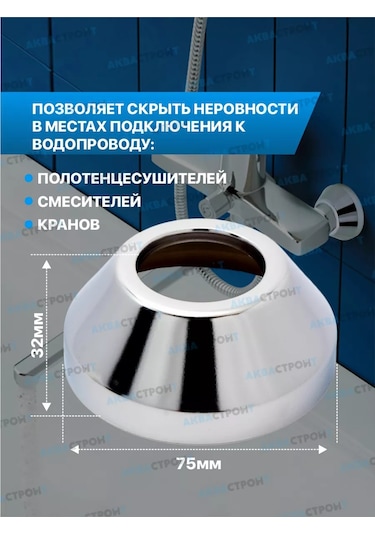 Thermofix Musluk İçin Yuvarlak Derin Reflektör 1/2" - 2 Adet 174450101