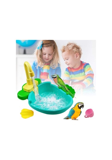 Xindoker Kuşlar İçin Eğlenceli Ve Sağlıklı Otomatik Banyo Küveti - Hafif Ve Dayanıklı Tasarım