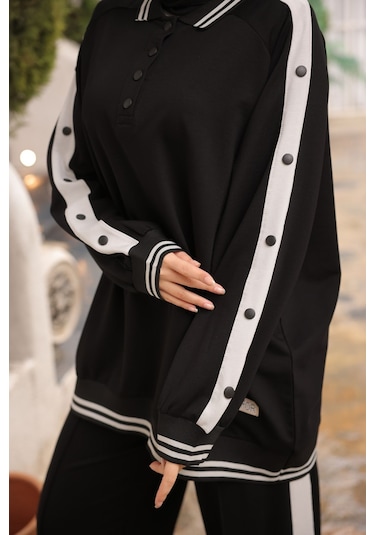 Takım Eşofman Takımı Düğmeli Alt Üst Takım M- 480 Lacivert