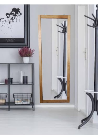 Mirrorss TTN Duvar Hol Ayna 130 x 45 CM Meşe
