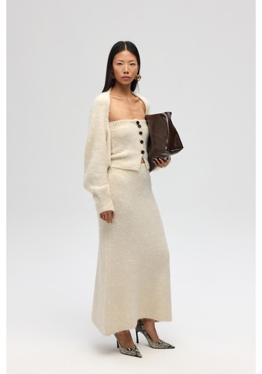 Vintera Bej Üçlü Triko Takım Bej