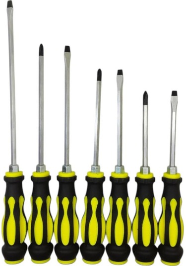 Nalburkent Sunking Yüksek Kalite Tornavida Seti Takımı 7 Parça Çekiçle Vurmaya Uygun