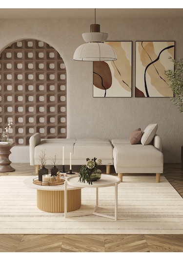 Eco Bohem Köşe Takımı, İskandinav L Koltuk, Modern Köşe Koltuk