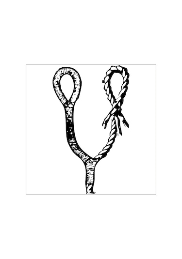 Gemici Düğümü Folyo Sticker 130cm Uzunluk Siyah