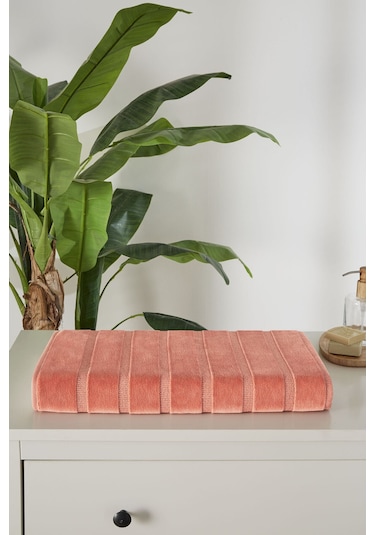Özdilek Sadem Organik Stripe Banyo Paspası 60x100 Cm Turuncu