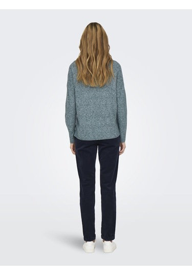 Vero Moda Only V Yaka Örme Kadın Kazak 15224360 Yeşil
