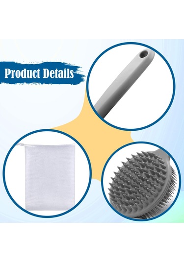 Homyl 2 Köpük Topu Ile Duş Fırçası Hafif Banyo Aksesuarları Vücut