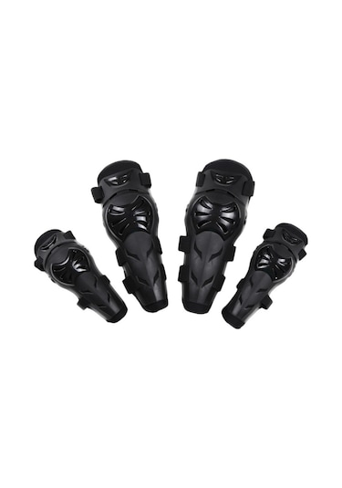 Sones Sulaite Doğa Sporları Koruyucu Dişli Motokros Binme Motor Sporları Dirsek Diz Pedleri Siyah