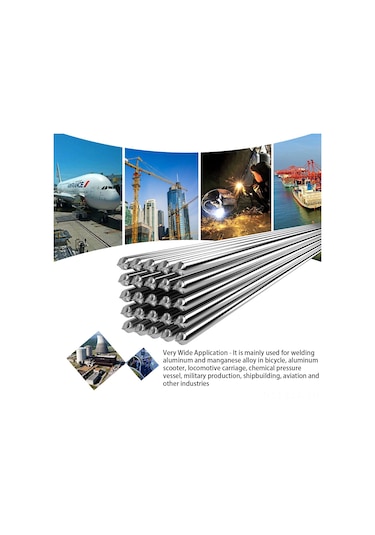 Xindoker Alüminyum Kaynak Teli 380-400 C Düşük Sıcaklık, Toz Gerektirmeyen Magnezyum İçerikli, 2.0mmx500mm, 50 Adet
