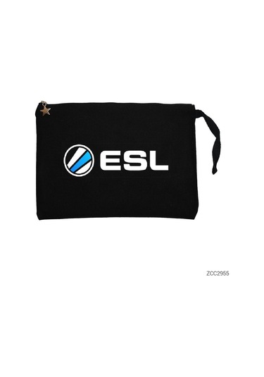 Esl Siyah Clutch Astarlı Cüzdan / El Çantası
