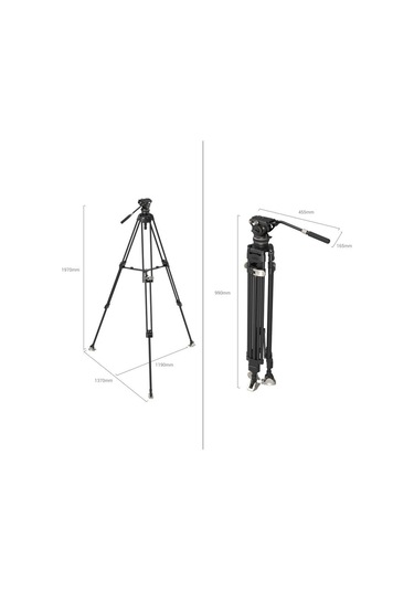 Smallrig Ad-80 4163 Freeblazer Alüminyum Alaşımlı Tripod Seti