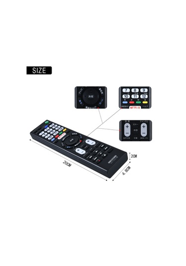 Crackedice Sony Lcd Led Tv İçin Rmt-tx100j Uzaktan Kumanda Kdl-55w805c Fwl-55w805c