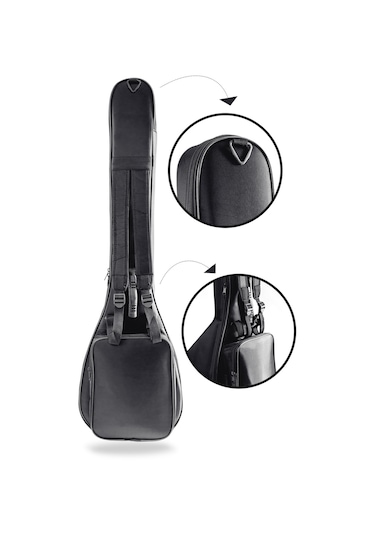 Profesyonel Su Geçirmez 20 Mm Pedli Soft Case Uzun Sap Bağlama Saz Kılıfı