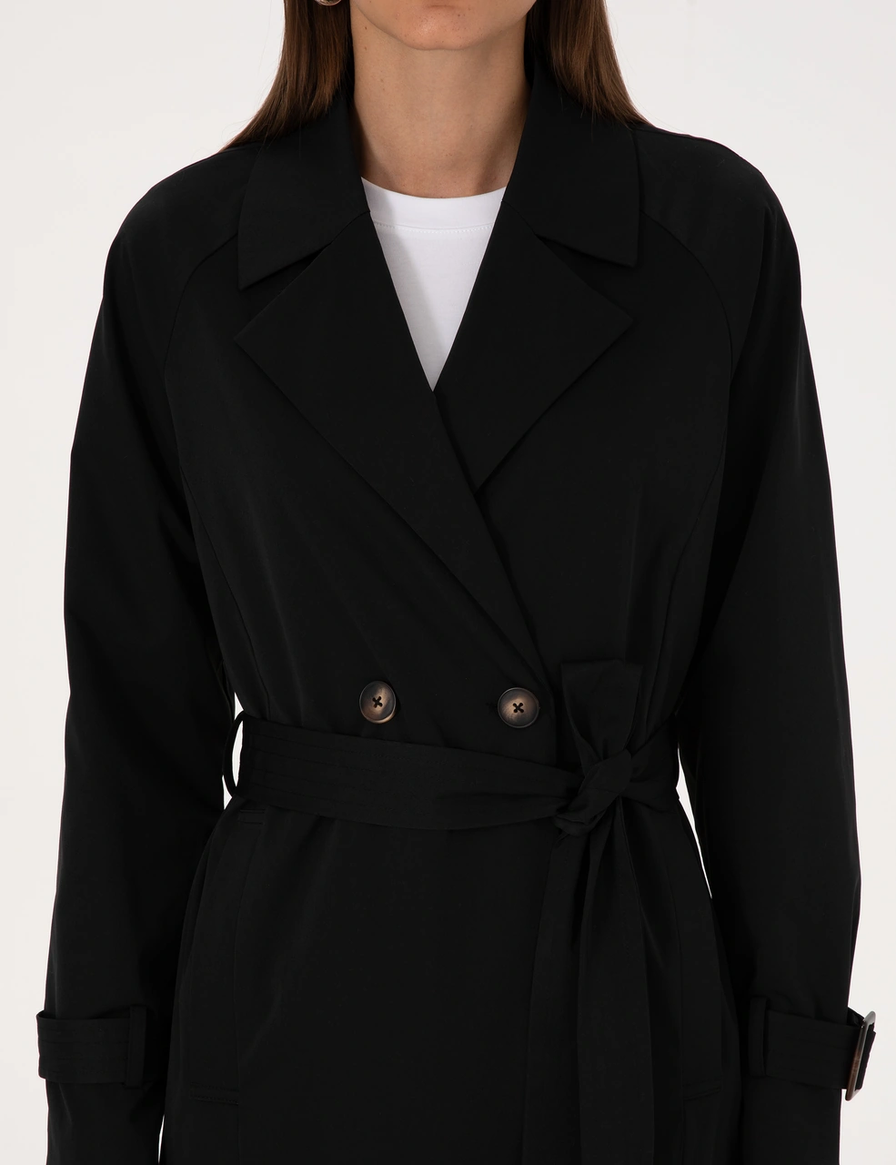 Pierre Cardin Kadın Siyah Trençkot 50314043-vr046 Siyah