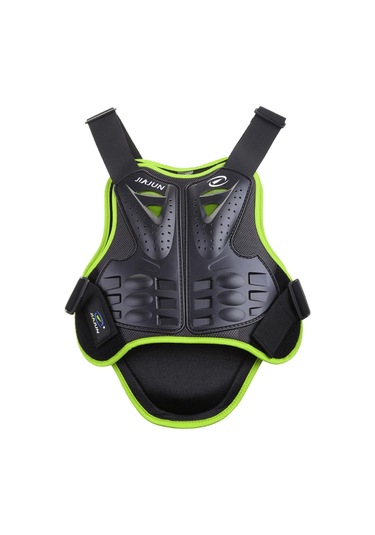 Suntek Dirtbike Green M Için Motosiklet Koruma Yeleği Omurga