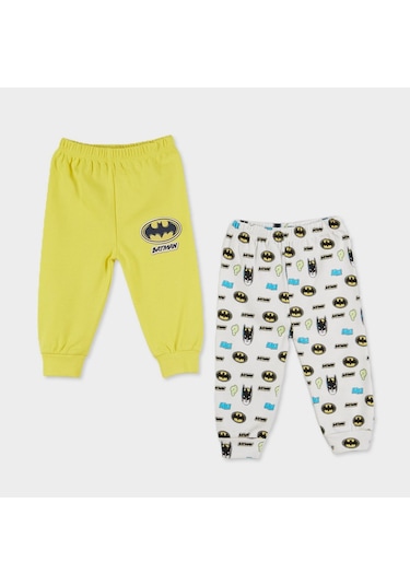 Çimpa Batman 2'li Bebek Pantolonu 20792 Sarı-Ekru