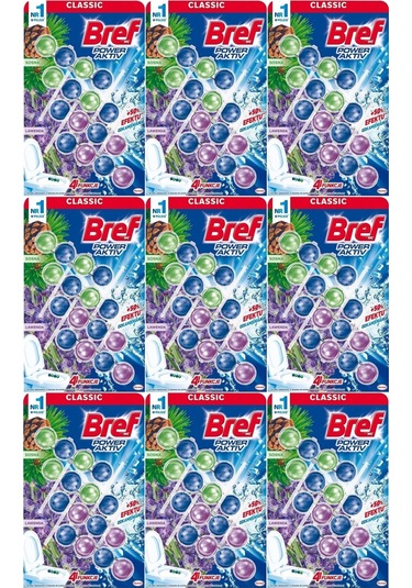 Bref Power Aktiv Klozet Bloğu Çam Ve Lavanta Kokulu 36 Lı Set