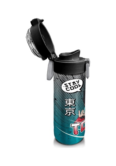 Coral High Kids Gri Nefti Anime Motorsiklet Desenli Pipetli Ve Direkt İçim Çelik Termos 500 Ml 31965 Mavi - Pembe - Sarı - Siyah