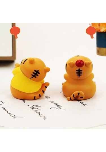 Mükemmel Kaplan Heykeli Solmaya Karşı Reçine Dekoratif 5