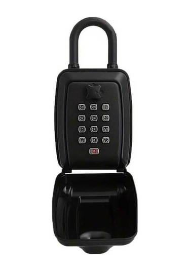 Fastbuy Dream011 Siyah Kilit Kirişi Stili Toz Geçirmez Yağmura Dayanıklı Anahtarsız Şifreli Kilit Kutusu Siyah