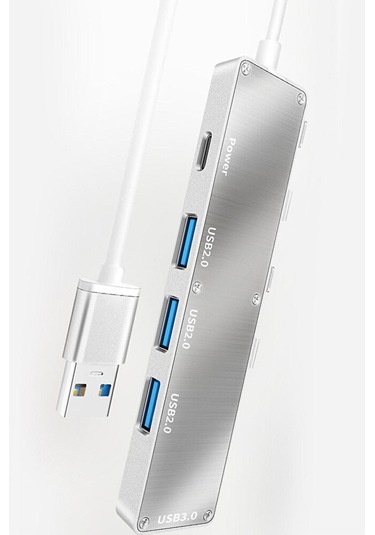 Macbook Uyumlu Usb Çoğaltıcı 4 Port 3xusb2.0 / 1xusb3a 1xtype-c P