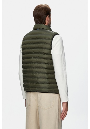 Blume Yeşil Fermuarlı Ve Cepli Polyester Standard Fit Erkek Yelek Yeşil