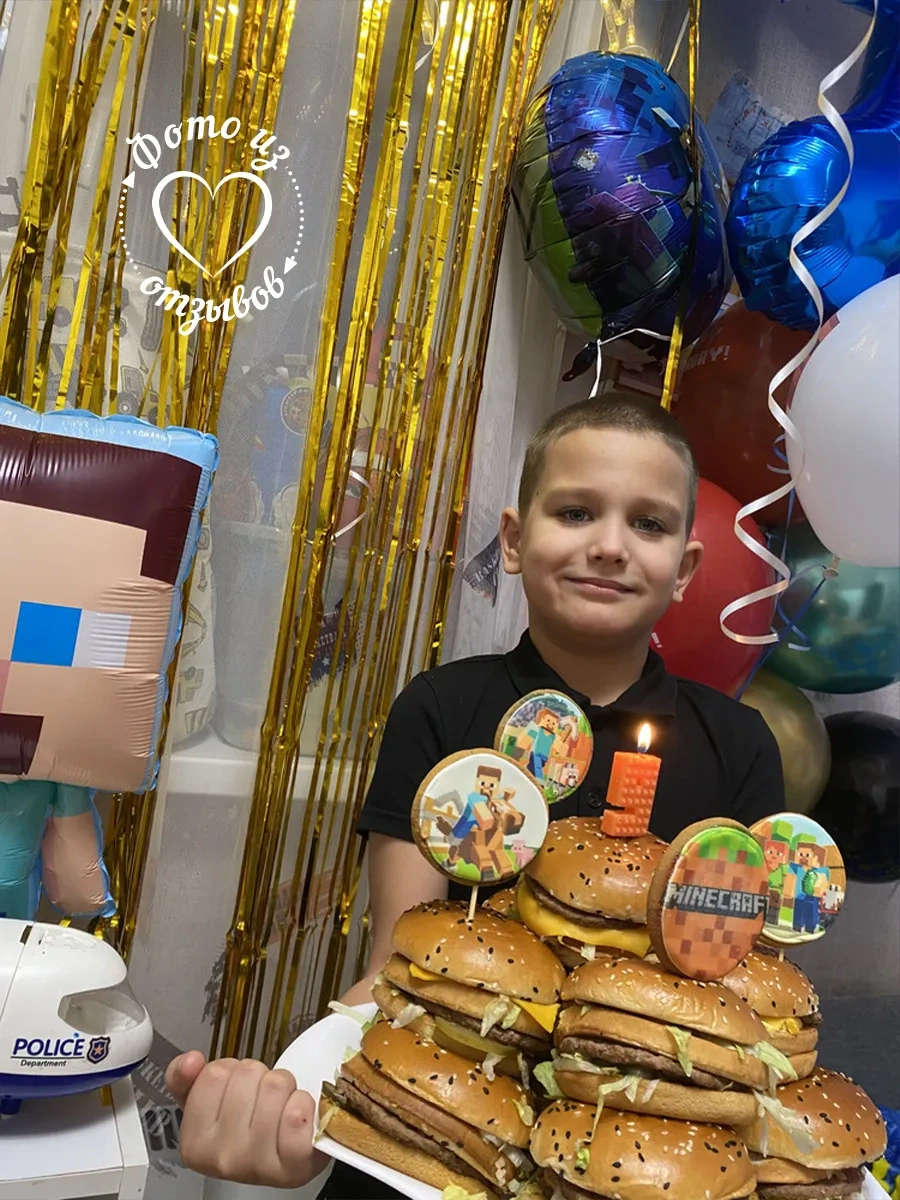 Infant Çocuklar İçin Minecraft 6 Rakamlı Pasta Mumları 46341708 Diğer