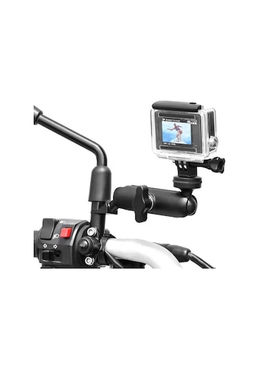 Fimtech Motosiklet Aynaya Monte Ayarlanabilir Aksiyon Kamera Tutucu Aparat