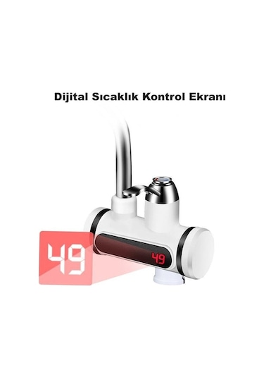 Tongxida Dailytech 3000w Elektrikli Anlık Su Isıtıcı Musluk Sıcaklık Gösterge -