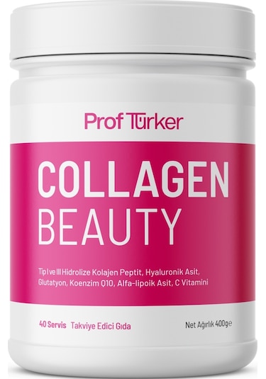Proftürker Collagen Beauty 400 G- Kolajen- Hyaluronik Asit- Gluta