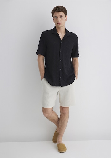 Mavi - Siyah Gömlek 0211598-71379 Siyah