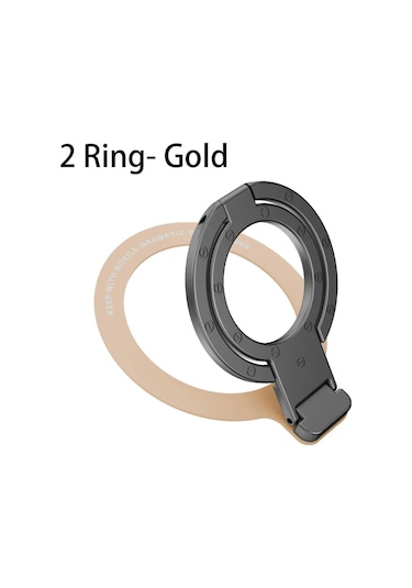 Goldenqian Cep Telefonu Halka Tutucu Standı Parmak Kavrama Derece Rotasyon Kickstand Uyumlu İphone'lar Kablosuz Şarj Gold-2 Gold-2