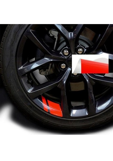 Mavi 6 Adet Mükemmel Tekerlek Zarif Modifiye Jant Etiket Şekillendirici Oto Oto Moto Tekerlek Göbeği Yansıtıcı Çıkartmalar