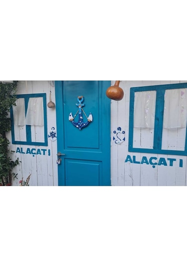 El Yapımı Eskitme Boyalı Çapa Aksesuar