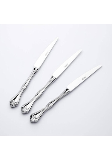 Nehir Lalezar Sade 12 Adet Yemek Bıçak Takımı Çelik