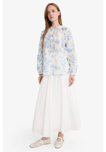 Defacto A Kesim Vual Maxi Etek F4560ax25hser105 Ekru