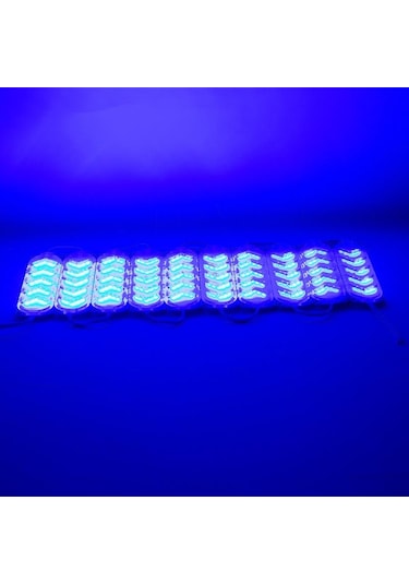 12v Çakar Lamba Ledli Ok İşaretli Mavi Kablolu 142 37 Mm