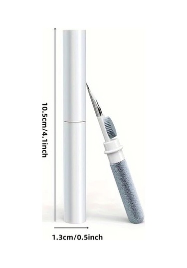 Fochsia 3ü1 Kulaklık Temizleme Kalemi Seti Siyah Yumuşak Fırça Ve Süngerli Kablosuz Kulaklık İçin