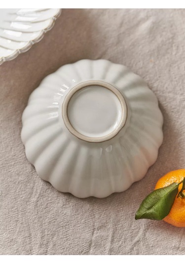 Roomi 340 Ml Seramik Derin Salata Kasesi, Desenli Tabak 196049131 Sütlü