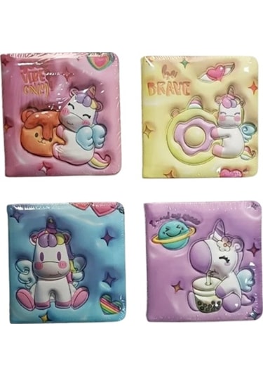 Sukuşi Not Defteri 96 Sayfa 9,5x10cm Unicorn - 3 Adet Çok Renkli