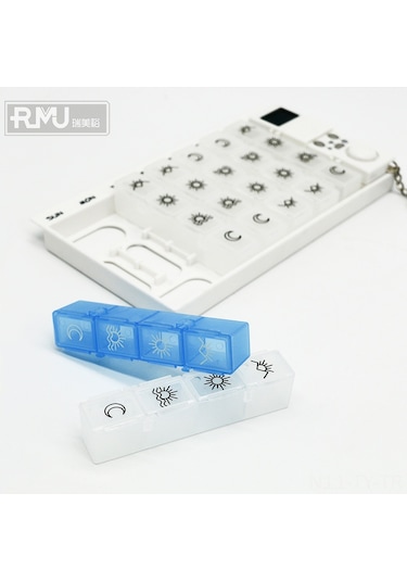 Teltree Elektronik Hap Kutusu - 28 Bölmeli, Zamanlayıcılı, Yaşlılar İçin Pratik İlaç Organizatörü Diğer