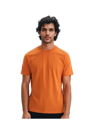 Ar-ma Erkek Bisiklet Yaka Tişört Regular Fit Pamuk Süprem Basic Baskısız Y31344408002 Pembe L
