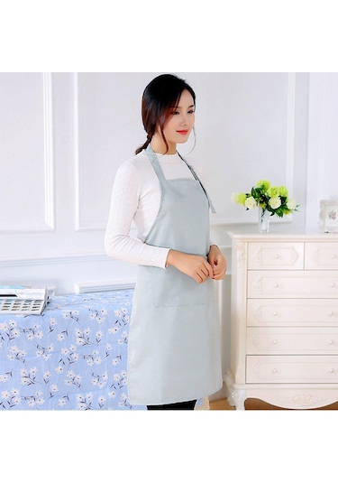 Mutfak Bulaşmaya Dayanıklı Basit Pamuklu Kore Moda Çay Dükkanı Çiçekçi Önlüğü