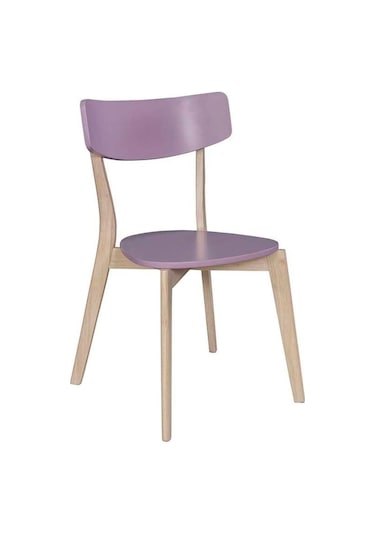 Evdema Vitale Eleen Ahşap Sandalye Lavanta Ms.Sa041