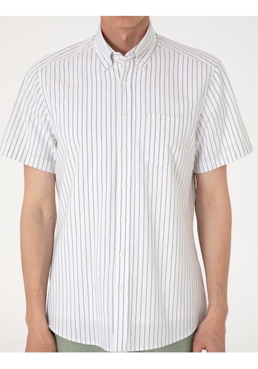Pierre Cardin Erkek Haki Gömlek Kısa Kollu 50307082-vr027