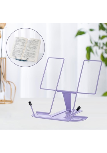 Homyl Taşınabilir Yemek Kitabı Tutucu Organizatör Kitapları Menekşe